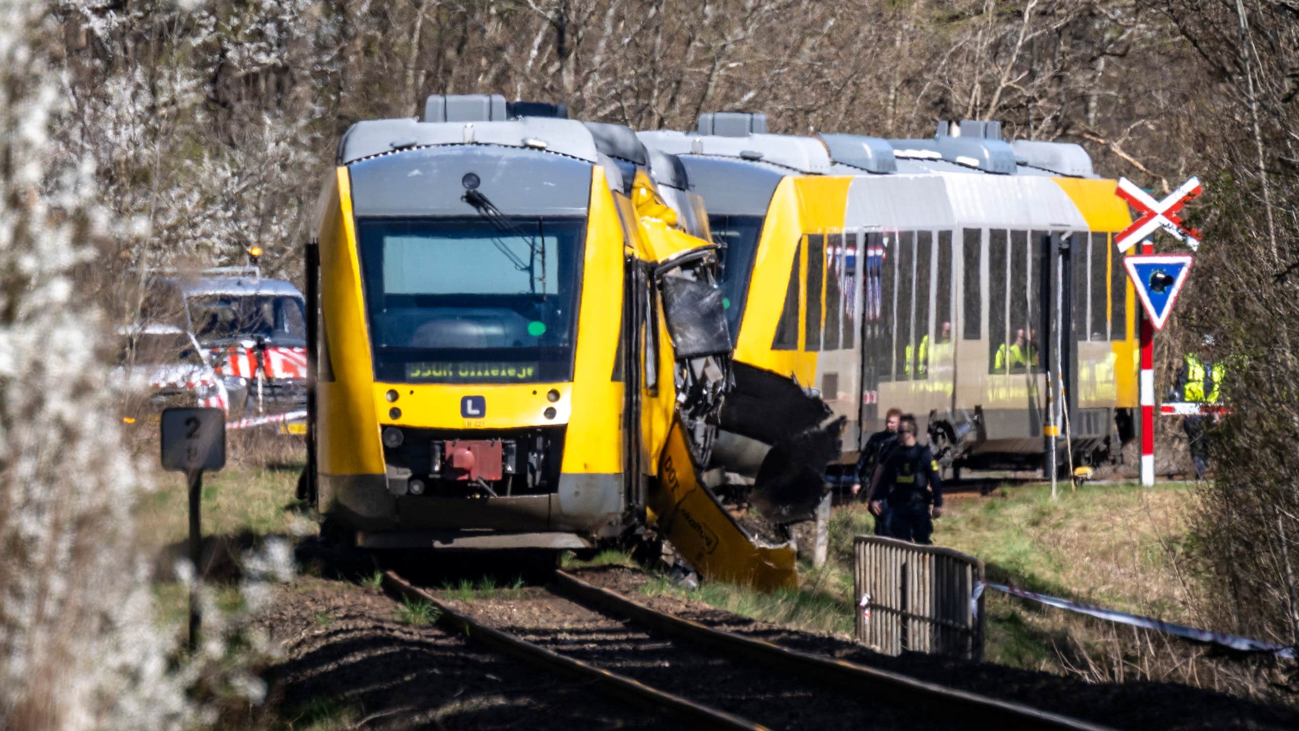 Ingen livshotande skadad efter danska tågkrocken