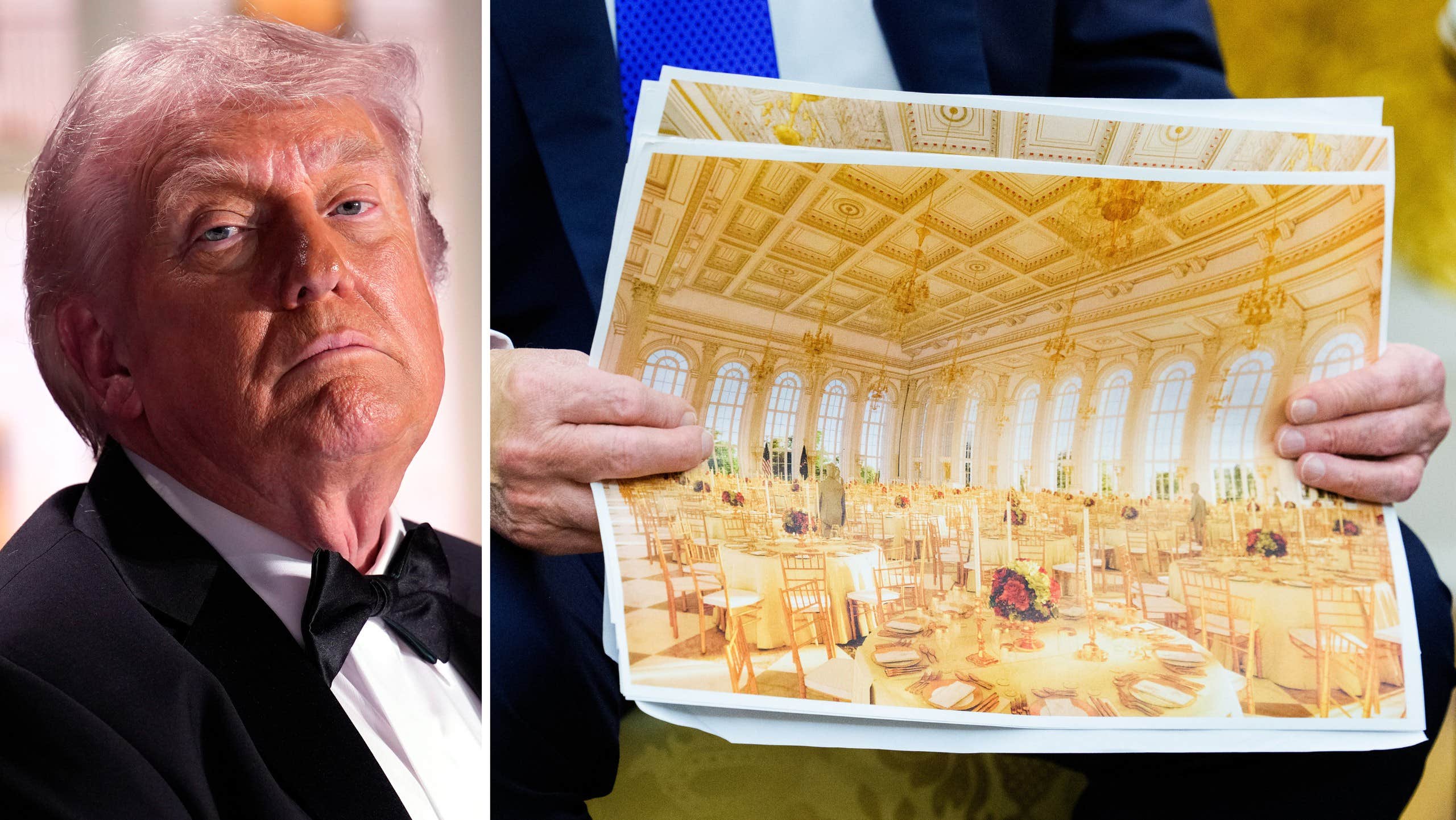 Trumps krav efter skottlossningen: Måste bygga klart balsalen