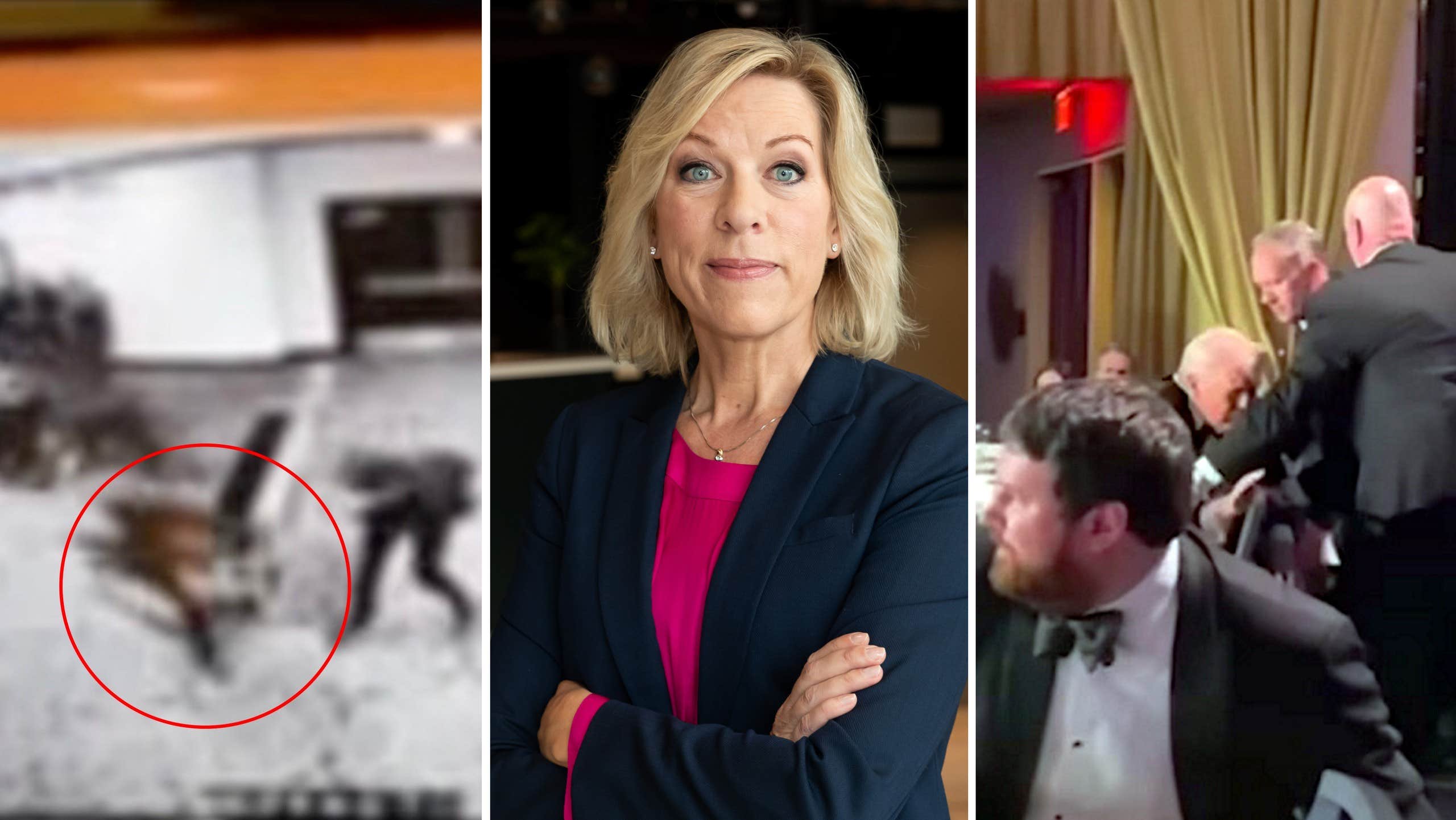 SR-korren Ginna Lindberg om dramat på middagen: ”Kastade oss ner under borden”