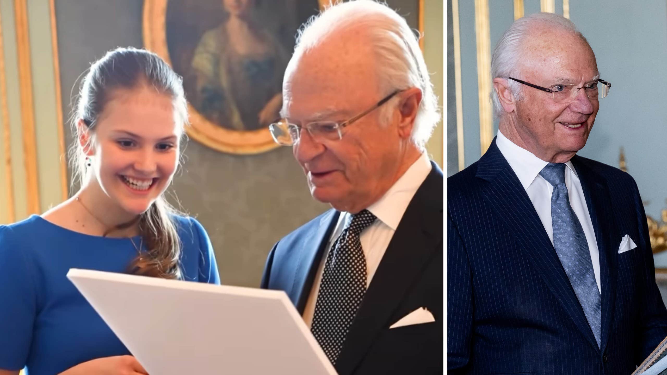Estelles personliga gåva till sin morfar