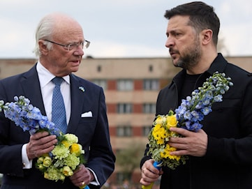 Sweden’s King Carl XVI Gustaf visiting Ukraine