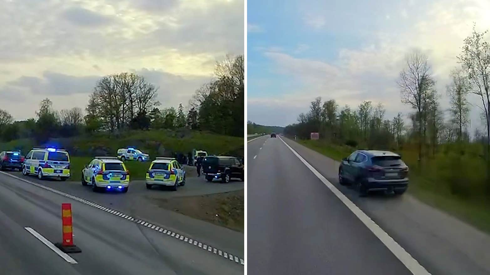 Dramatisk biljakt utanför Norrköping