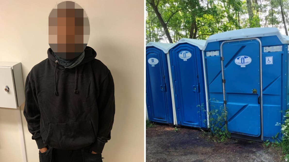 Polisen misstänker: Filmade kvinnor genom hål på bajamaja