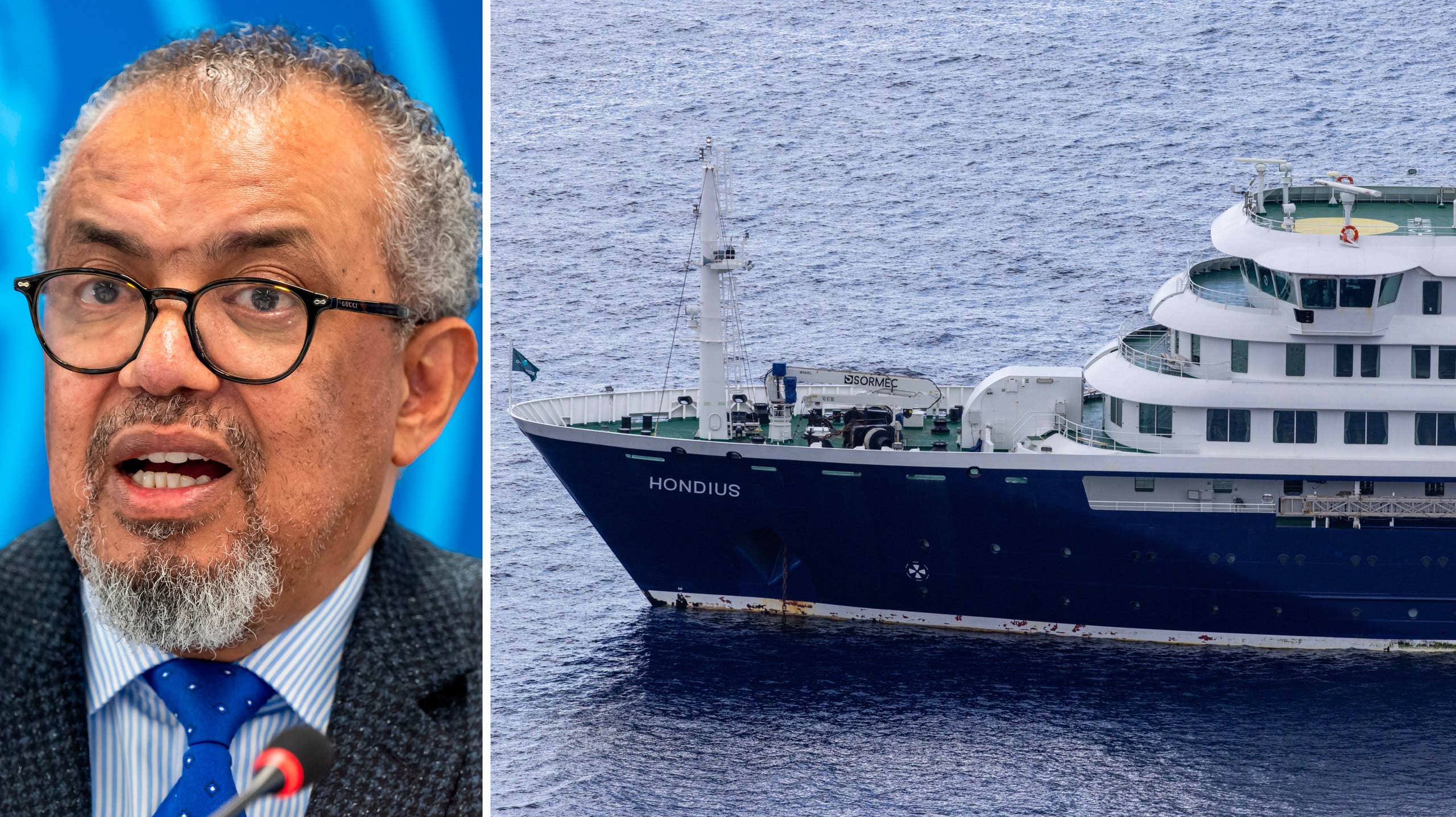 WHO-chefen reser till Teneriffa – ska möta virusfartyget