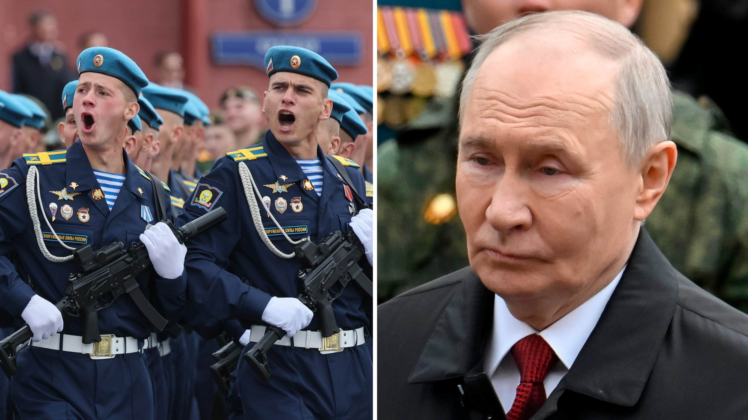 Krisdraget vid Putins parad: ”Man är rädd”