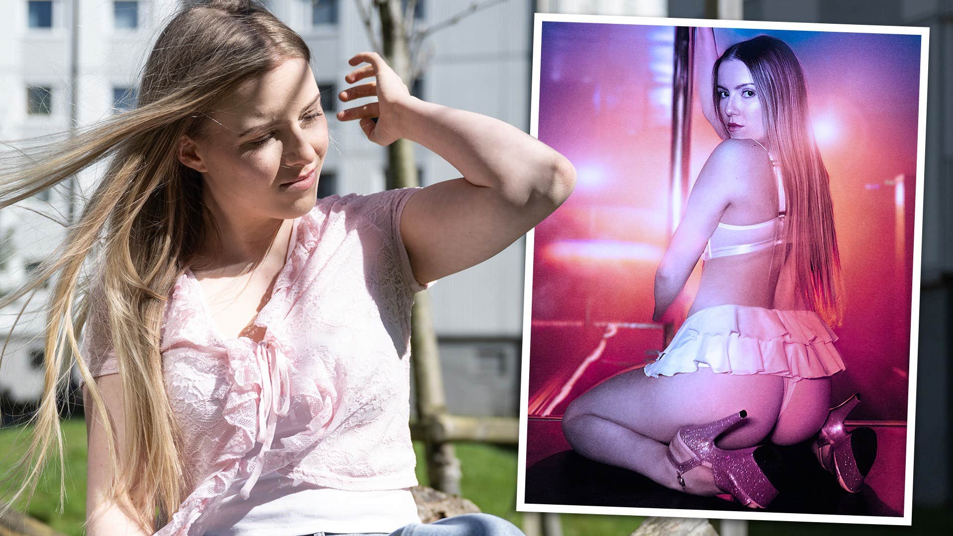 Victoria, 23, har social fobi – väljer att strippa