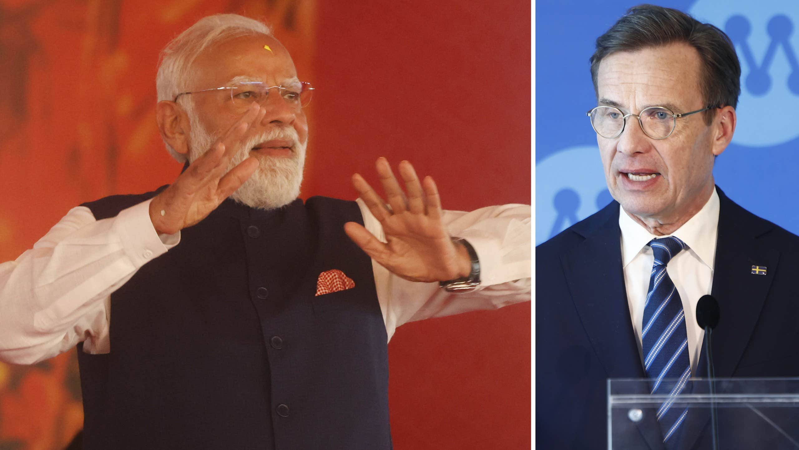 Modi till Sverige – träffar Kristersson i Göteborg