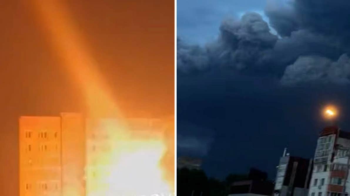 Ryska oljeraffinaderiet i lågor – efter ukrainska attack