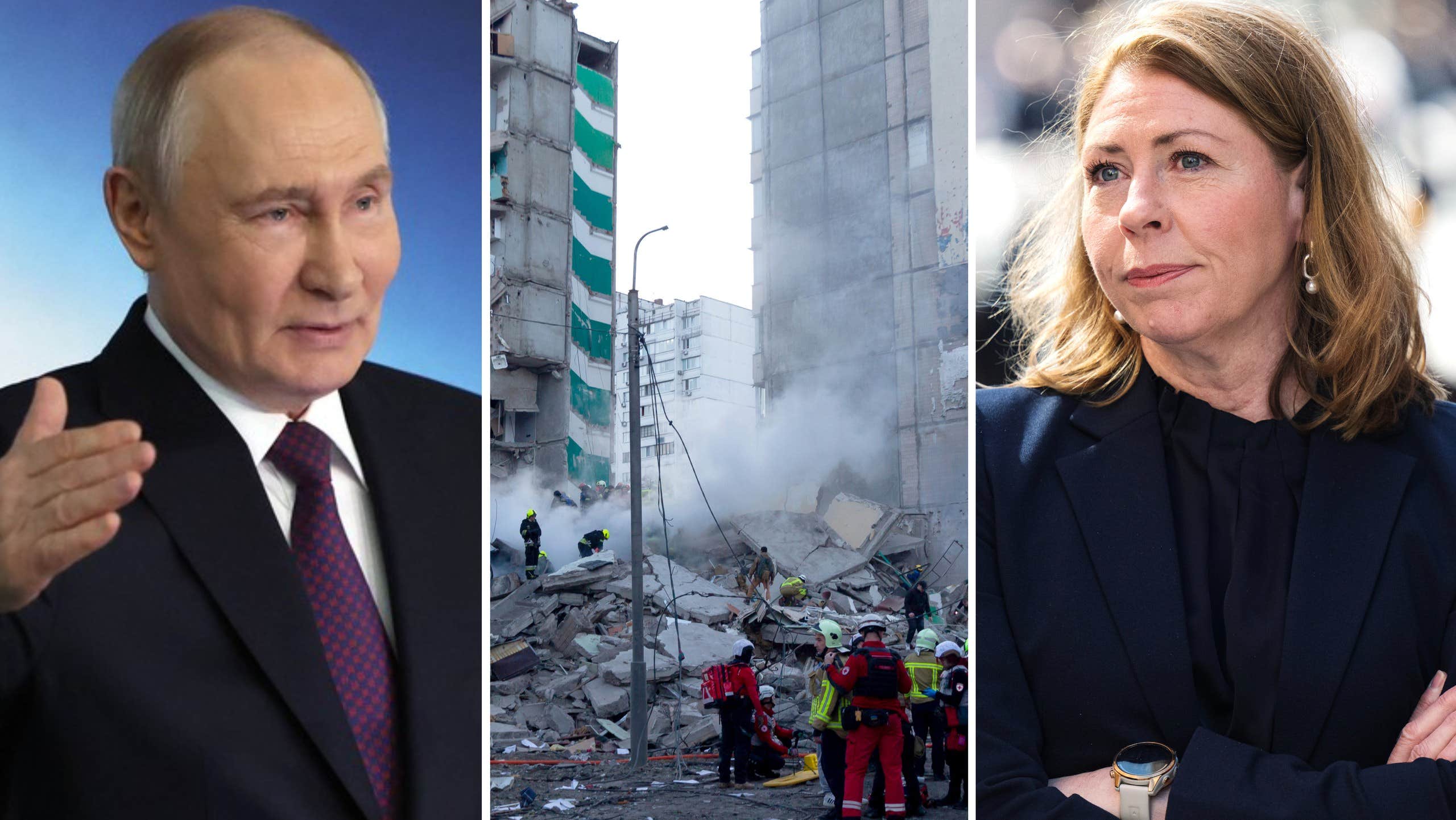 Ministern mitt i Putins bombregn