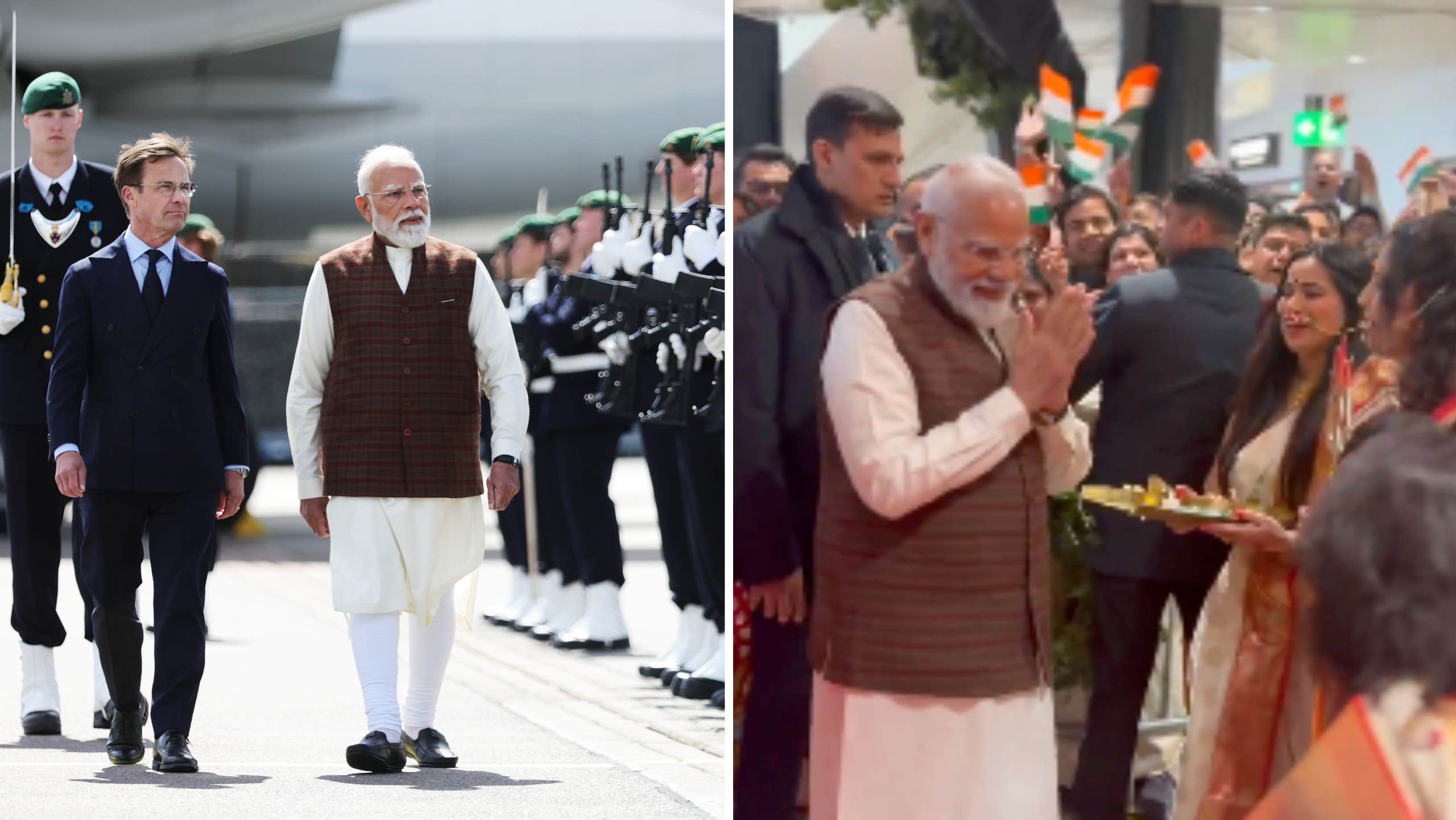 Modi kom till hit – fick se Indien