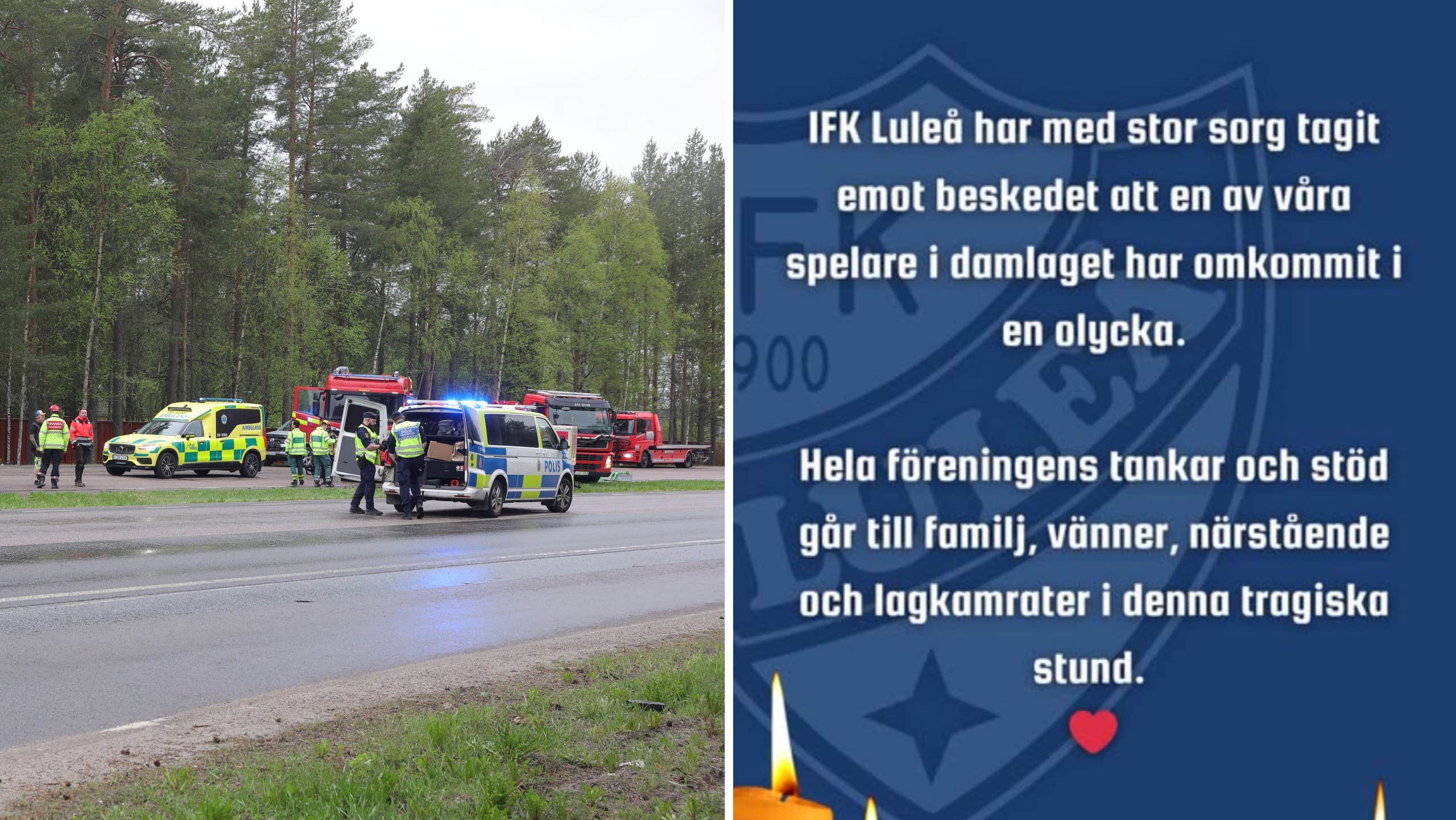 Klubbens sorg – spelare död i svåra olyckan